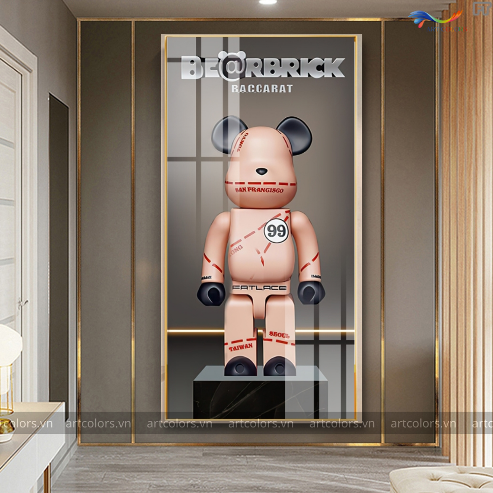 Tranh Tráng Gương Gấu BearBrick – BB014