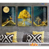 Tranh Tráng Gương Hươu Tài Lộc – TL002