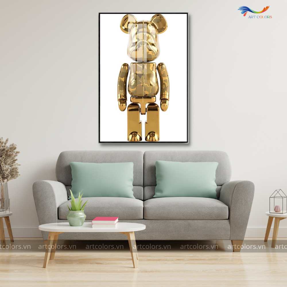 Tranh Tráng Gương Gấu BearBrick – BB006