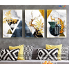 Tranh Tráng Gương Hươu Tài Lộc - TL001