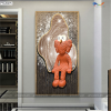 Tranh Tráng Gương Gấu KAWS – KW020