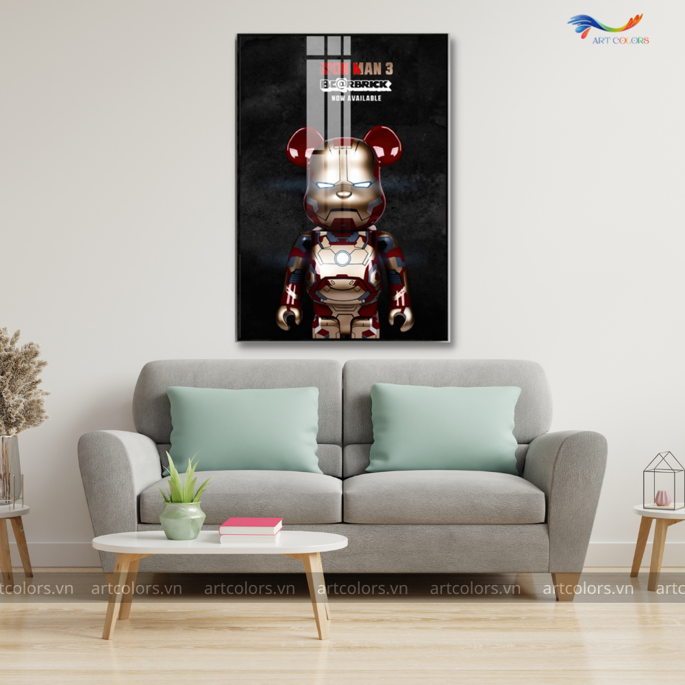 Tranh Tráng Gương Gấu BearBrick – BB002