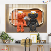 Tranh Tráng Gương Gấu KAWS – KW017
