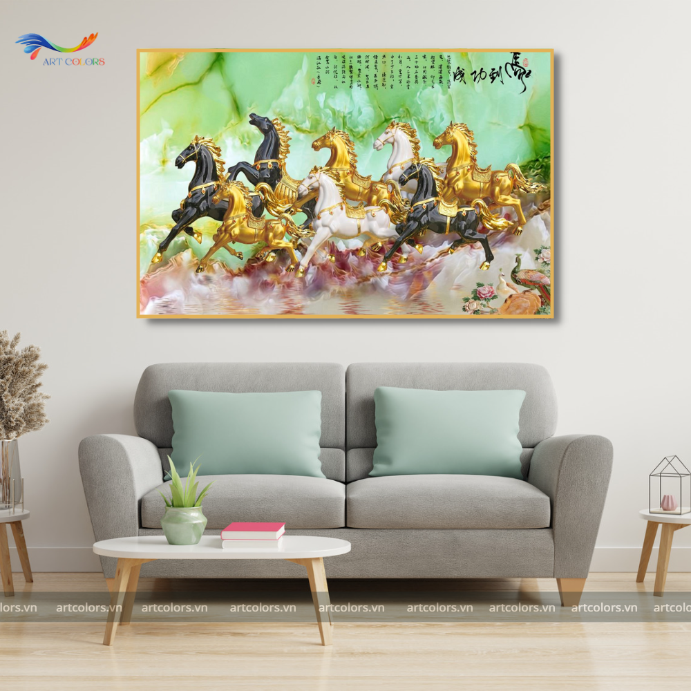 Tranh Tráng Gương Mã Đáo Thành Công – MD013