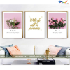 Tranh Tráng Gương Chủ Đề Hoa - H014