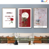 Tranh Tráng Gương Chủ Đề Hoa - H020