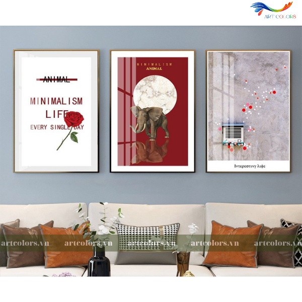 Tranh Tráng Gương Chủ Đề Hoa - H020