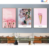 Tranh Tráng Gương Chủ Đề Hoa - H021