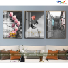 Tranh Tráng Gương Chủ Đề Hoa - H027