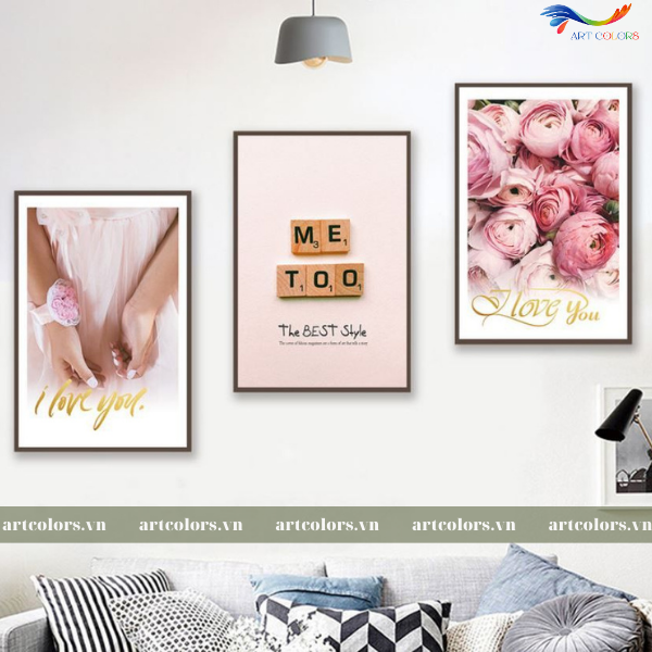 Tranh Tráng Gương Chủ Đề Hoa - H009