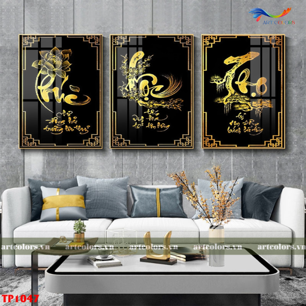 Tranh Tráng Gương Phúc Lộc Thọ - PLT006