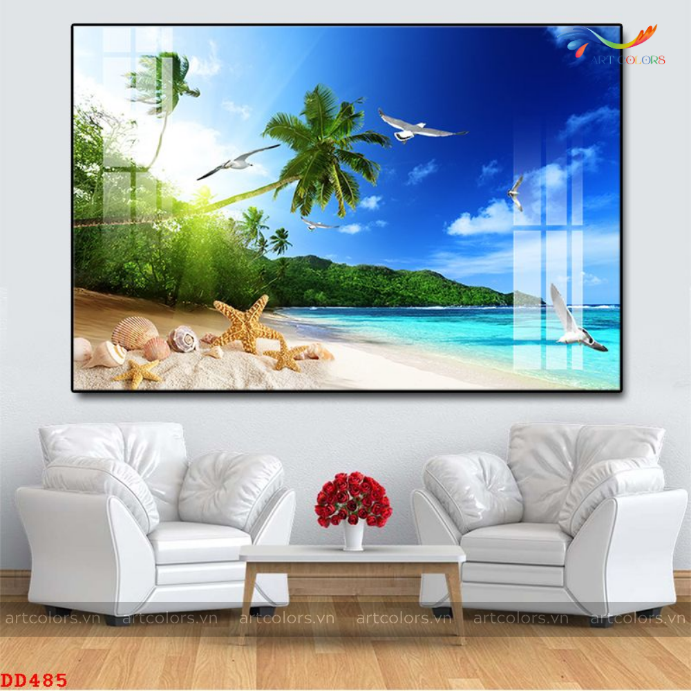 Tranh Tráng Gương Cảnh Biển - B24
