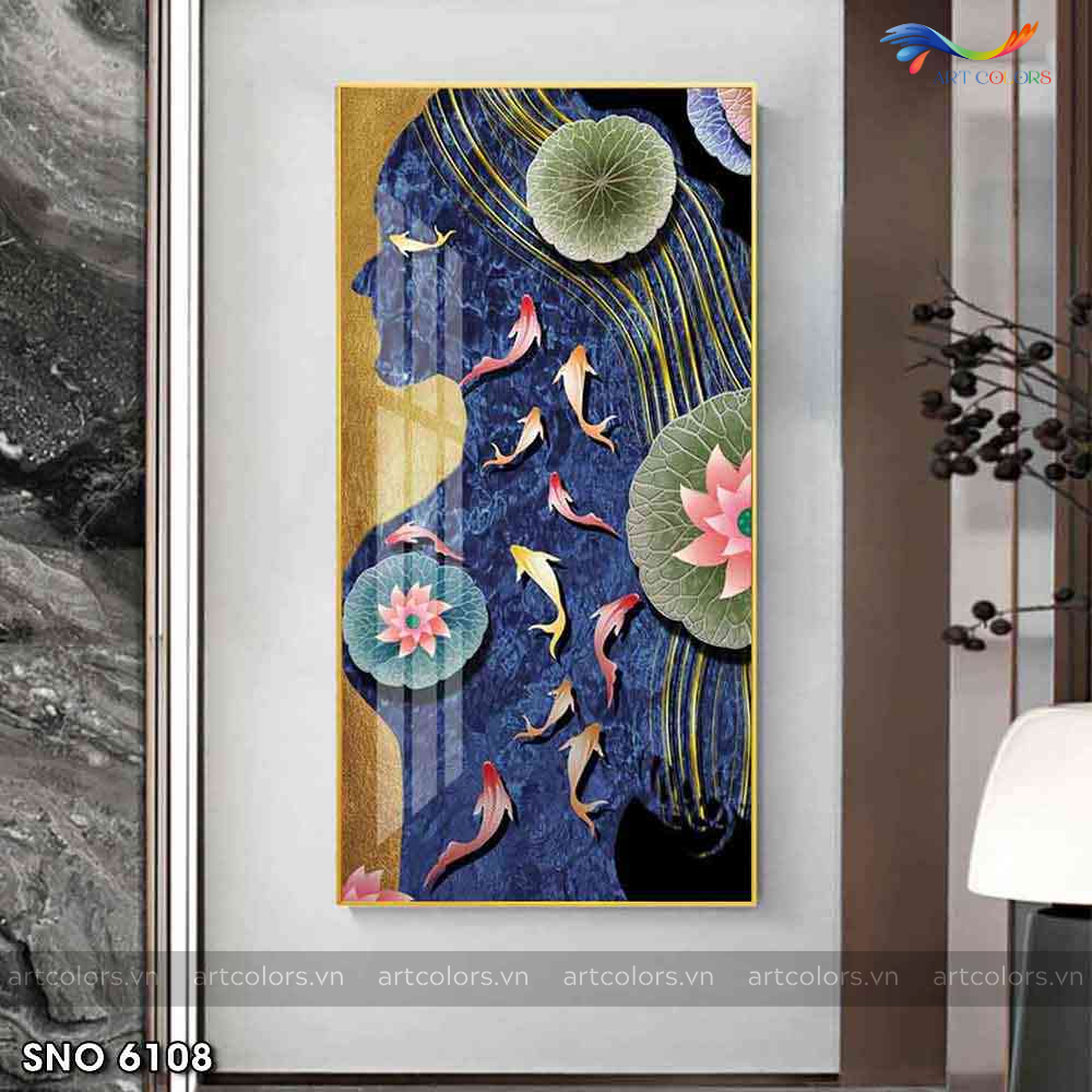 Tranh Tráng Gương Cửu Ngư Quần Hội - CN11