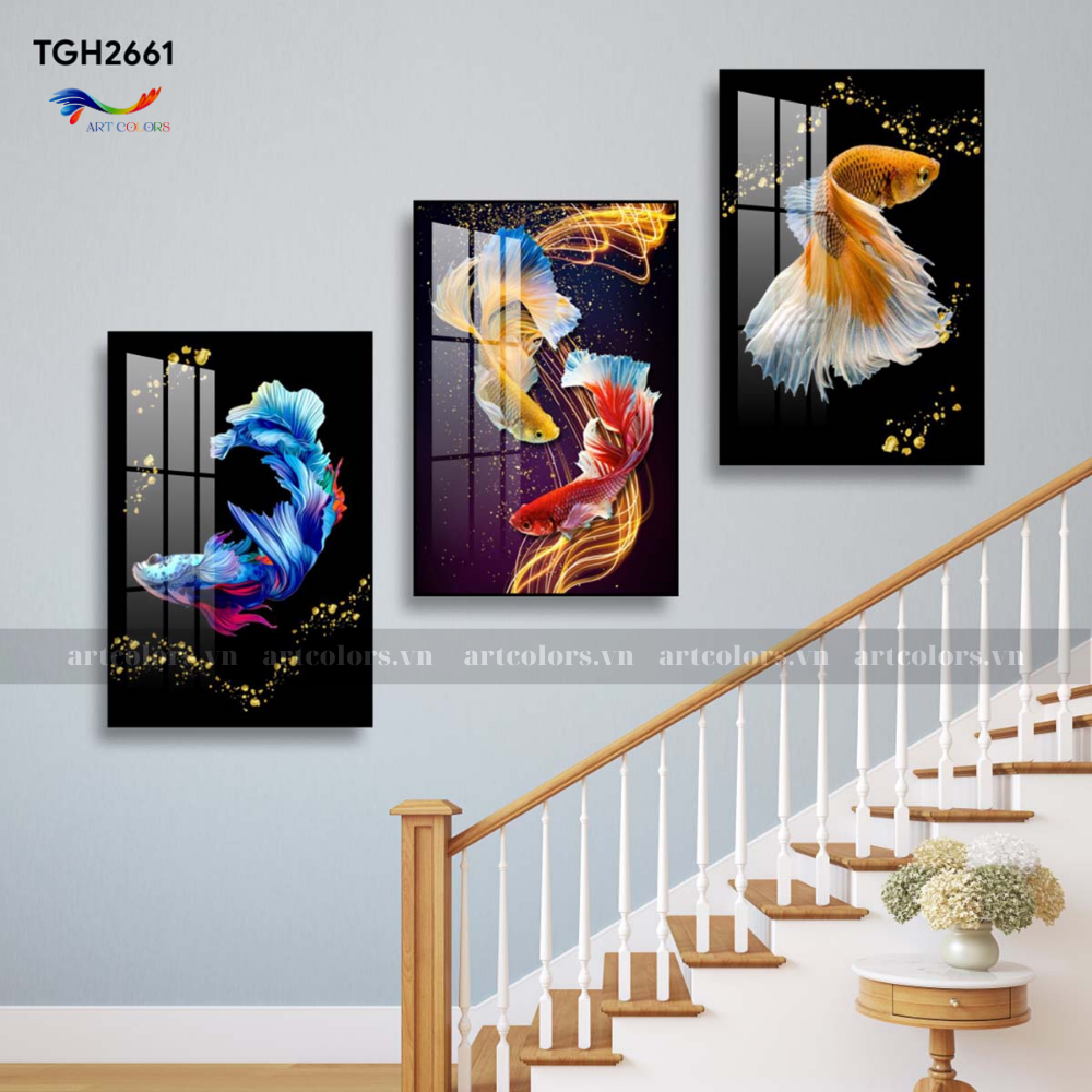 Tranh Tráng Gương Trang Trí Cầu Thang - CT6