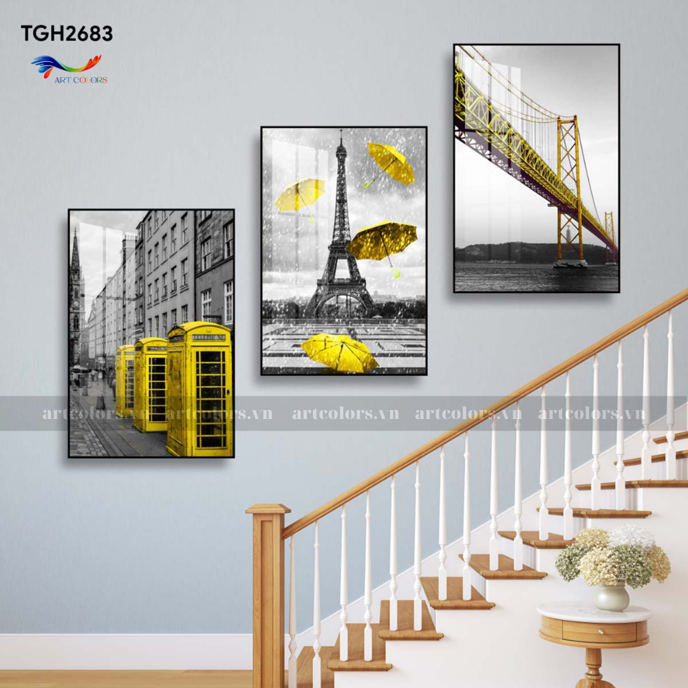Tranh Tráng Gương Trang Trí Cầu Thang - CT5