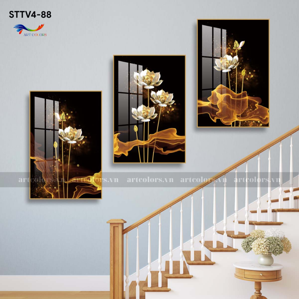 Tranh Tráng Gương Trang Trí Cầu Thang - CT25