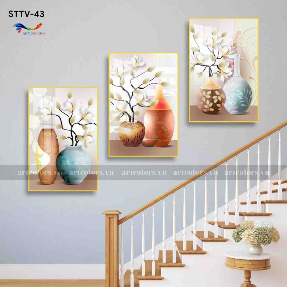 Tranh Tráng Gương Trang Trí Cầu Thang - CT23