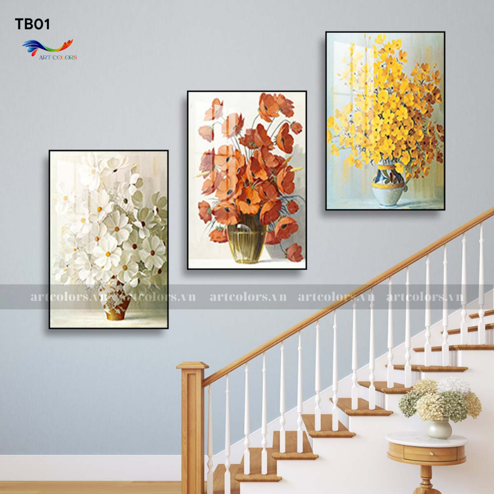Tranh Tráng Gương Trang Trí Cầu Thang - CT19