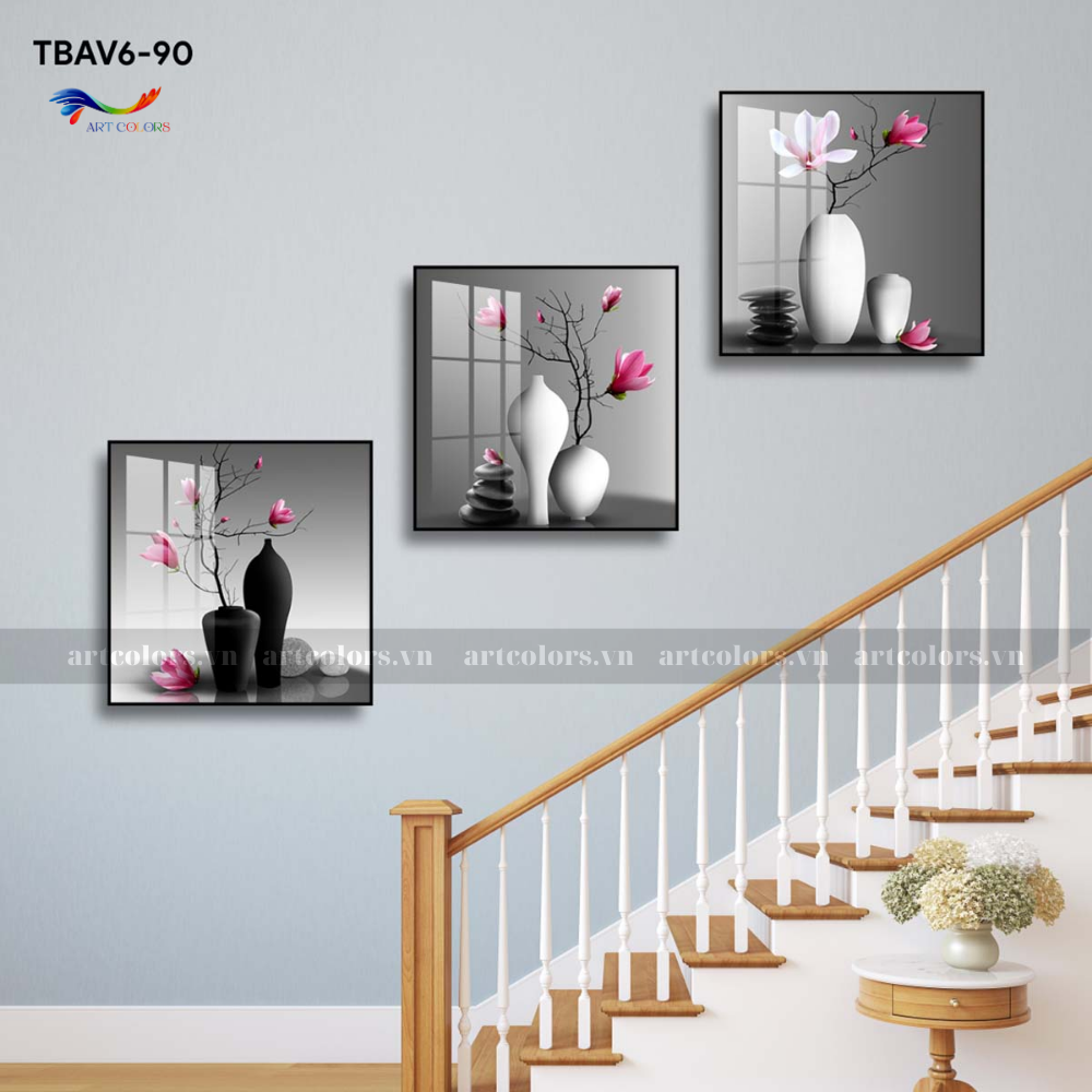 Tranh Tráng Gương Trang Trí Cầu Thang - CT18