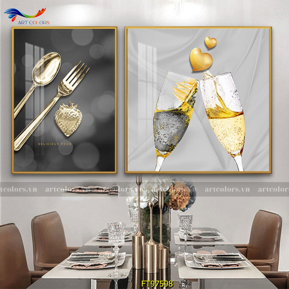 Tranh Tráng Gương Phòng Ăn, Nhà Bếp - PB15