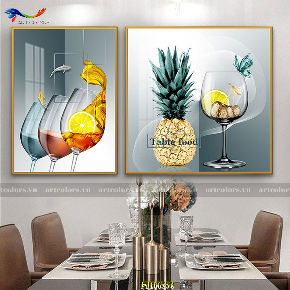 Tranh Tráng Gương Phòng Ăn, Nhà Bếp - PB9