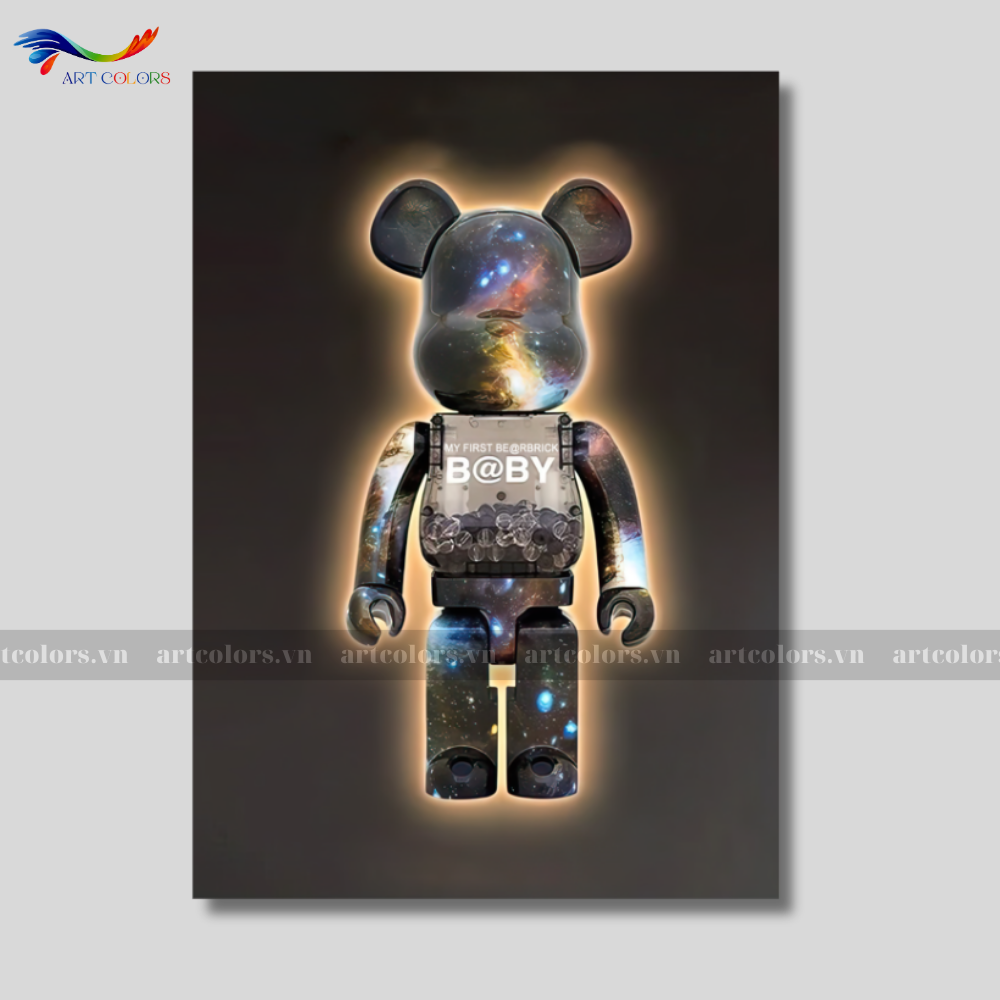 Tranh Tráng Gương Gấu BearBrick - BB27