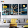 Tranh Tráng Gương Hươu Tài Lộc - TL74