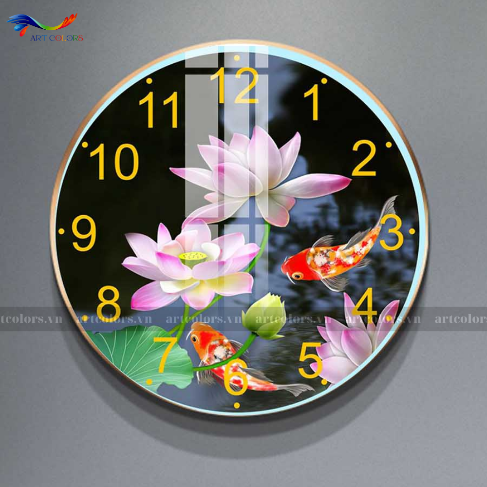 Tranh Tráng Gương Đồng Hồ - DH1