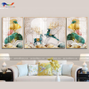 Tranh Tráng Gương Hươu Tài Lộc - TL66