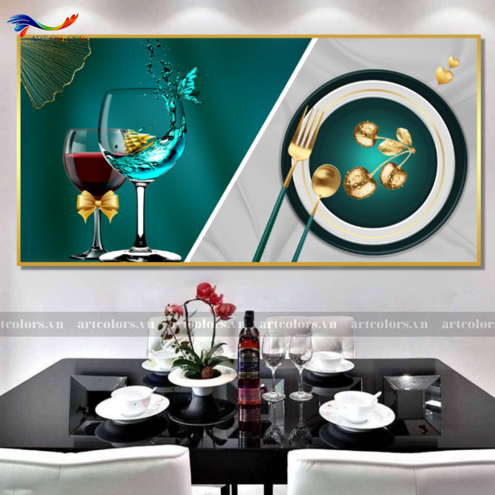 Tranh Tráng Gương Phòng Ăn, Nhà Bếp - PB16
