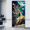 Tranh Tráng Gương Hươu Tài Lộc - TL51