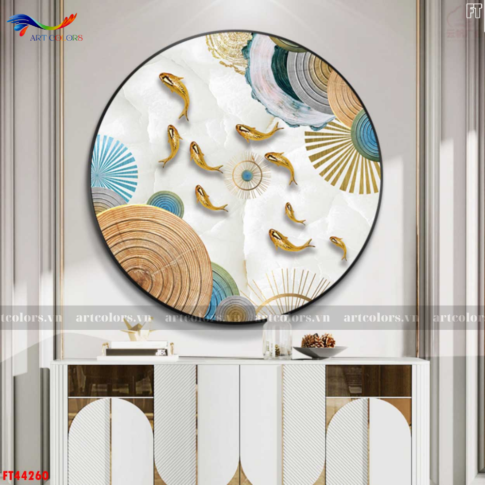 Tranh Tráng Gương Tranh Tròn - TR45