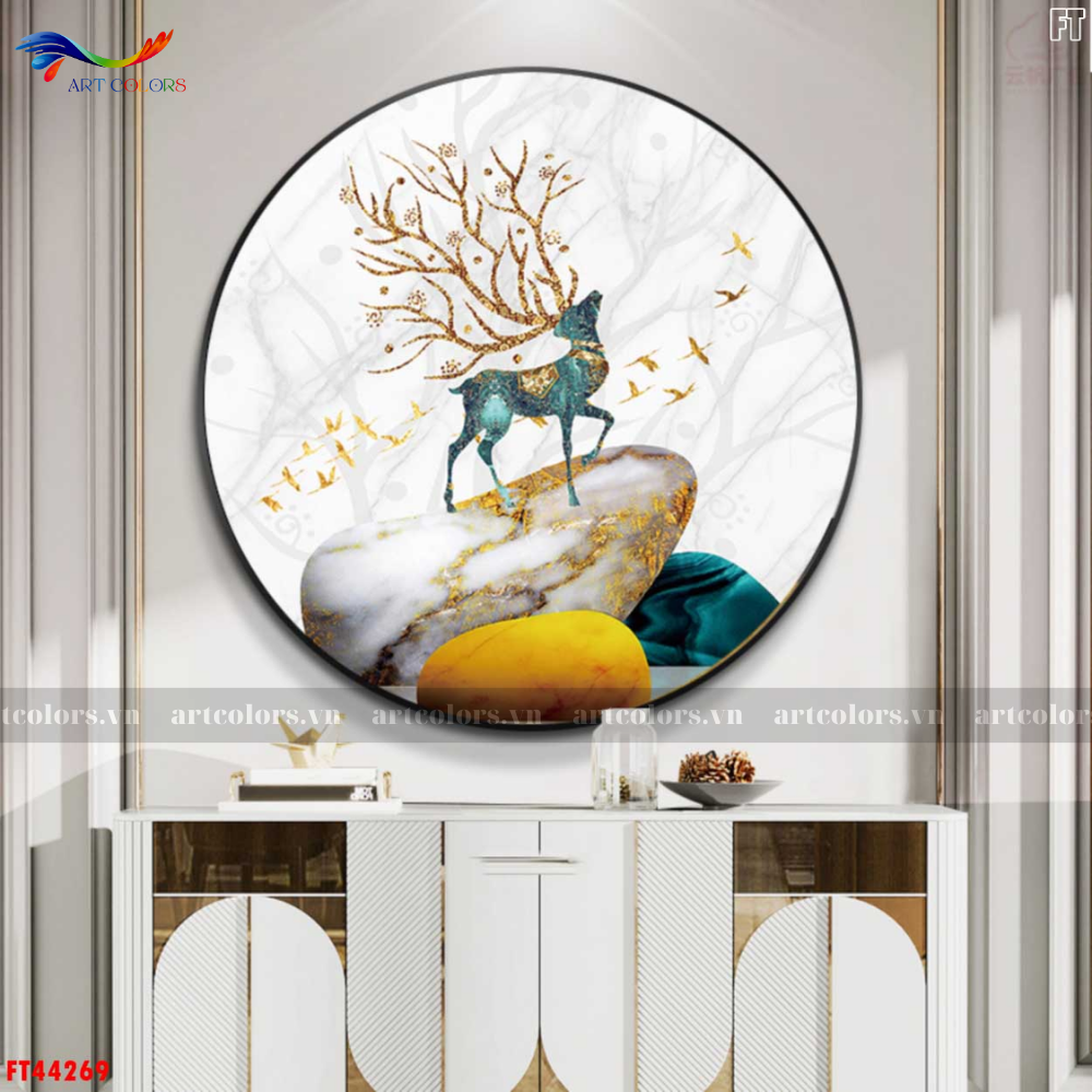 Tranh Tráng Gương Tranh Tròn - TR44