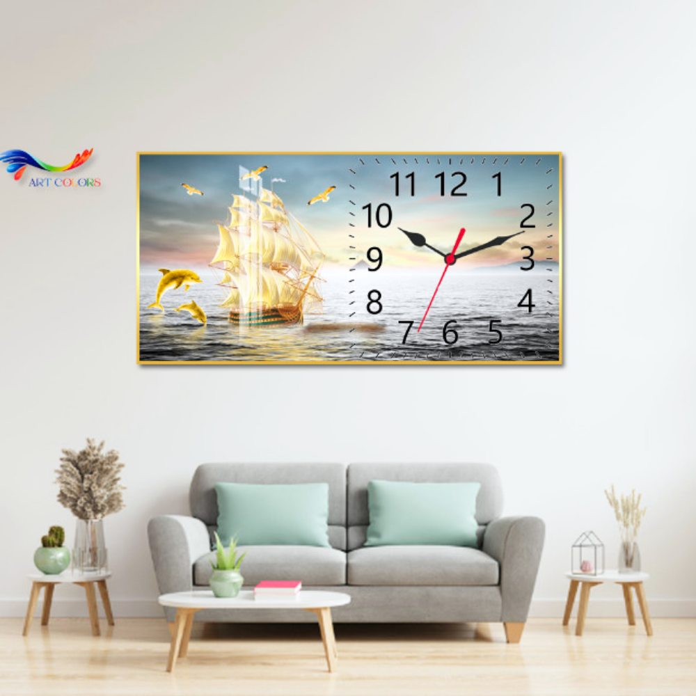 Tranh Tráng Gương Đồng Hồ - DH18