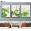 Tranh Tráng Gương Hoa Sen - HS36