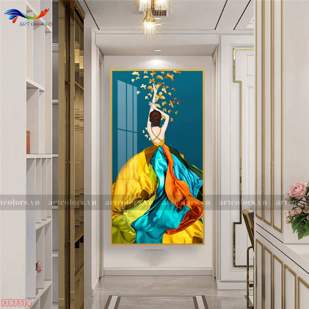 Tranh Tráng Gương Cô Gái Nghệ Thuật - CG23