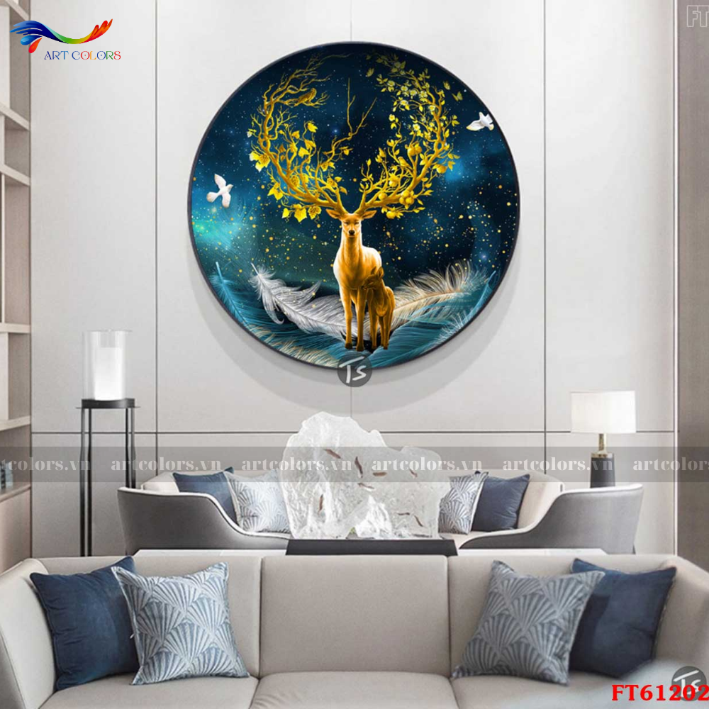 Tranh Tráng Gương Tranh Tròn - TR42