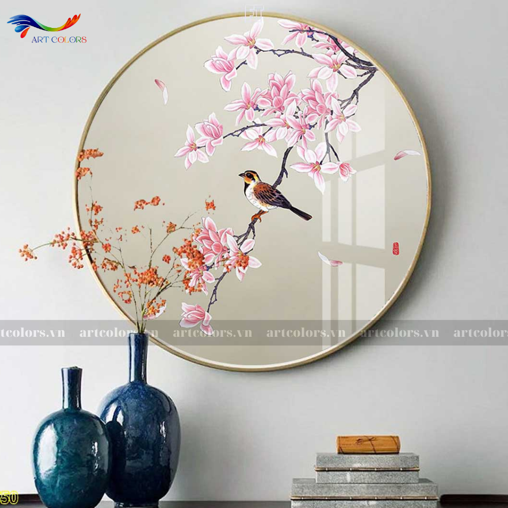 Tranh Tráng Gương Tranh Tròn - TR40