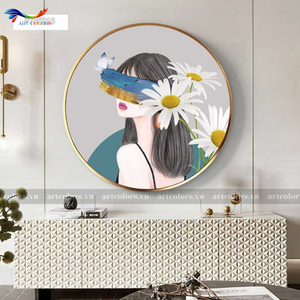 Tranh Tráng Gương Tranh Tròn - TR37