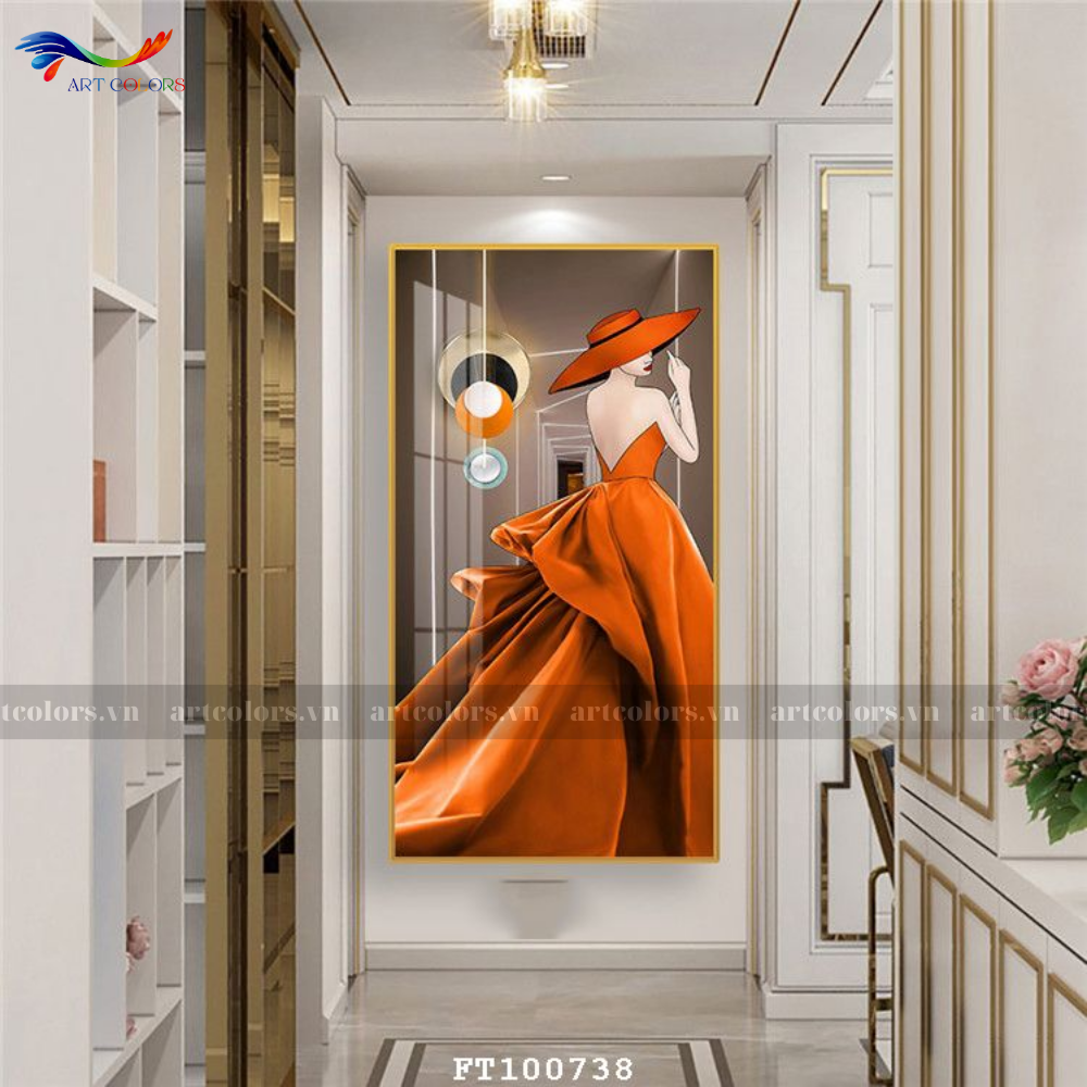 Tranh Tráng Gương Cô Gái Nghệ Thuật - CG21