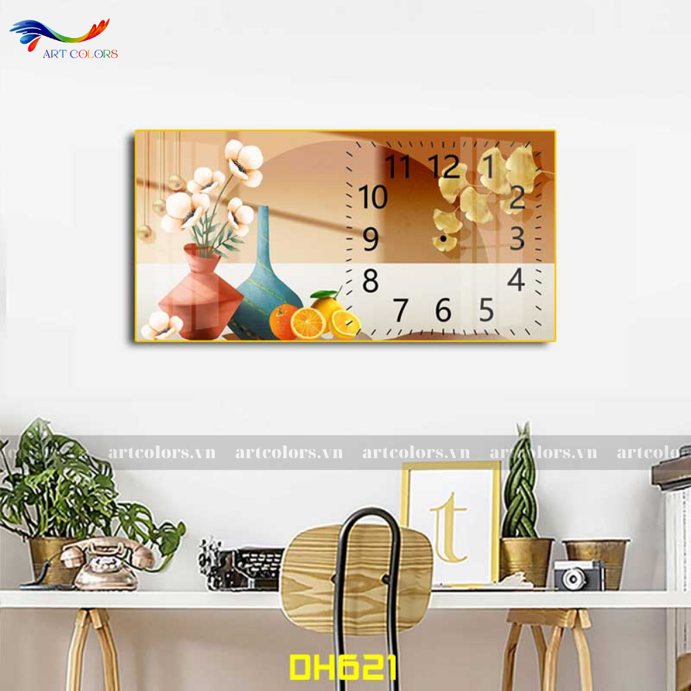 Tranh Tráng Gương Đồng Hồ - DH27
