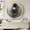 Tranh Tráng Gương Gấu Kaws - KW44