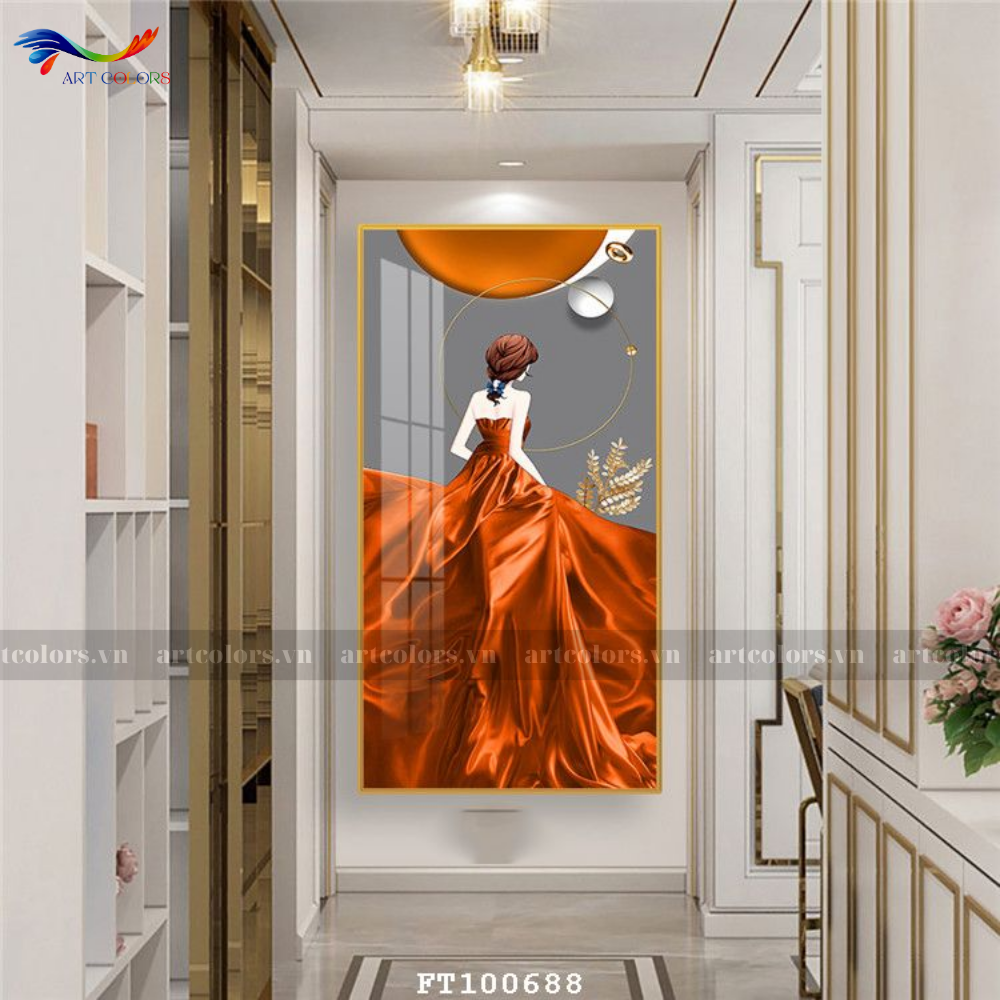 Tranh Tráng Gương Cô Gái Nghệ Thuật - CG20