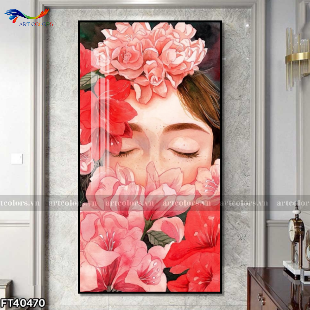 Tranh Tráng Gương Cô Gái Nghệ Thuật - CG19