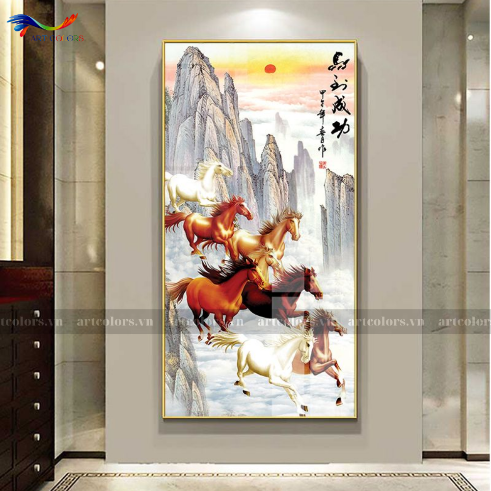 Tranh Tráng Gương Mã Đáo Thành Công - MD29