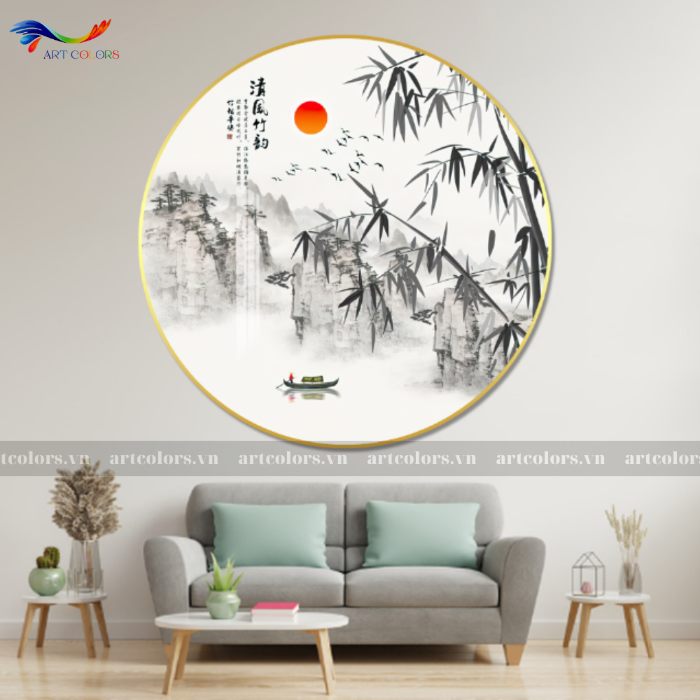 Tranh Tráng Gương Tranh Tròn - TR6