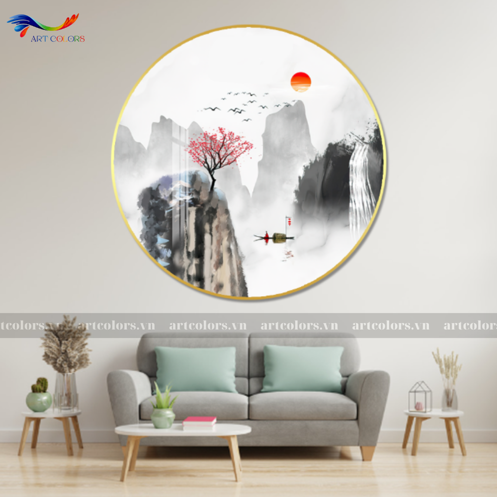Tranh Tráng Gương Tranh Tròn - TR2