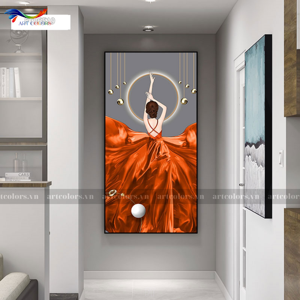 Tranh Tráng Gương Cô Gái Nghệ Thuật - CG25