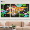 Tranh Tráng Gương Cửu Ngư Quần Hội - CN28