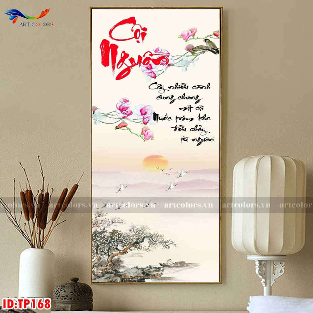 Tranh Tráng Gương Thư Pháp - TP14